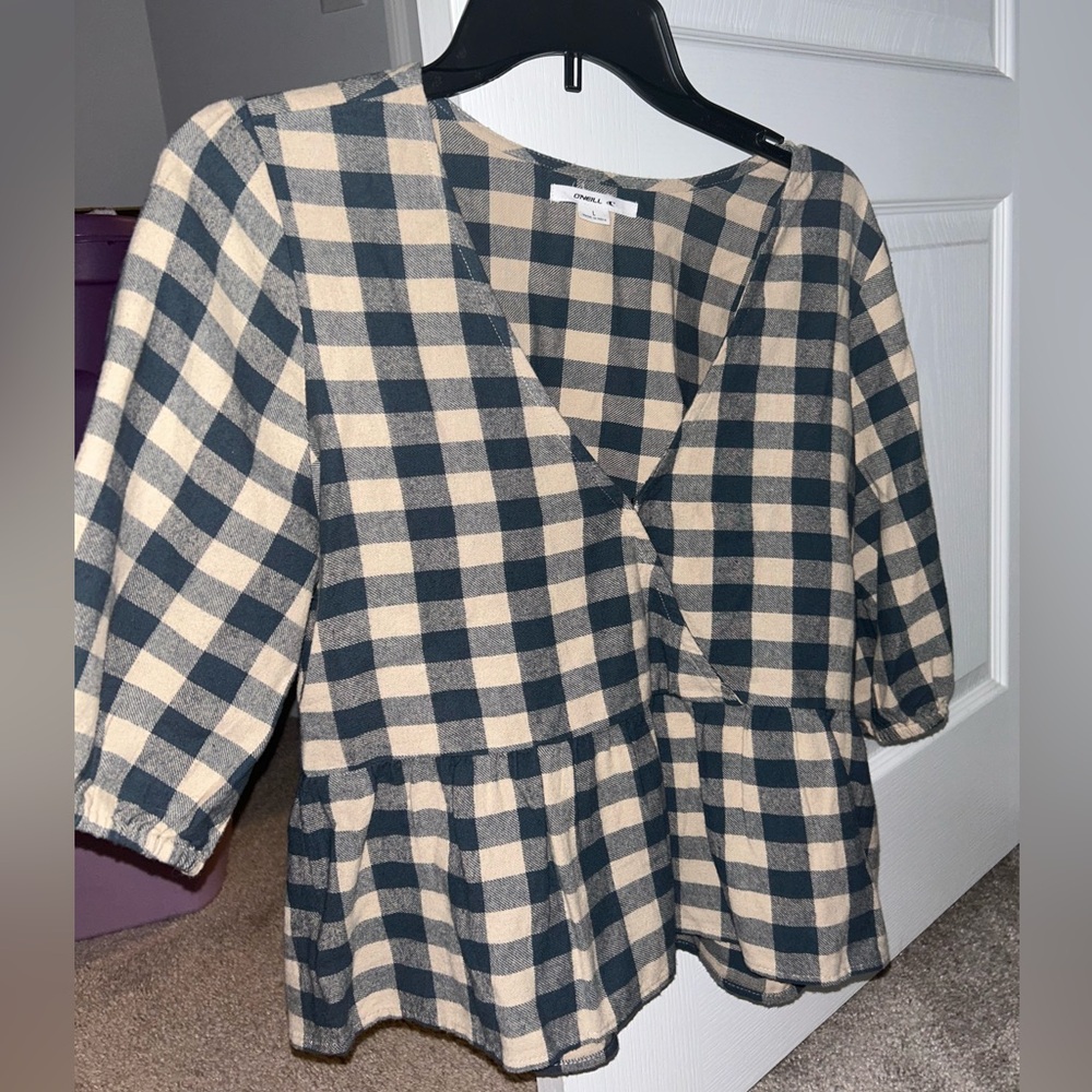 Brand new O’Neill flannel blouse WITH TAGS